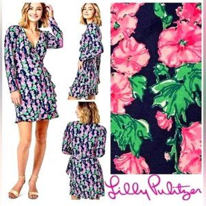Lilly Pulitzer Mirelle Romper Oyster Bay Navy De Vine